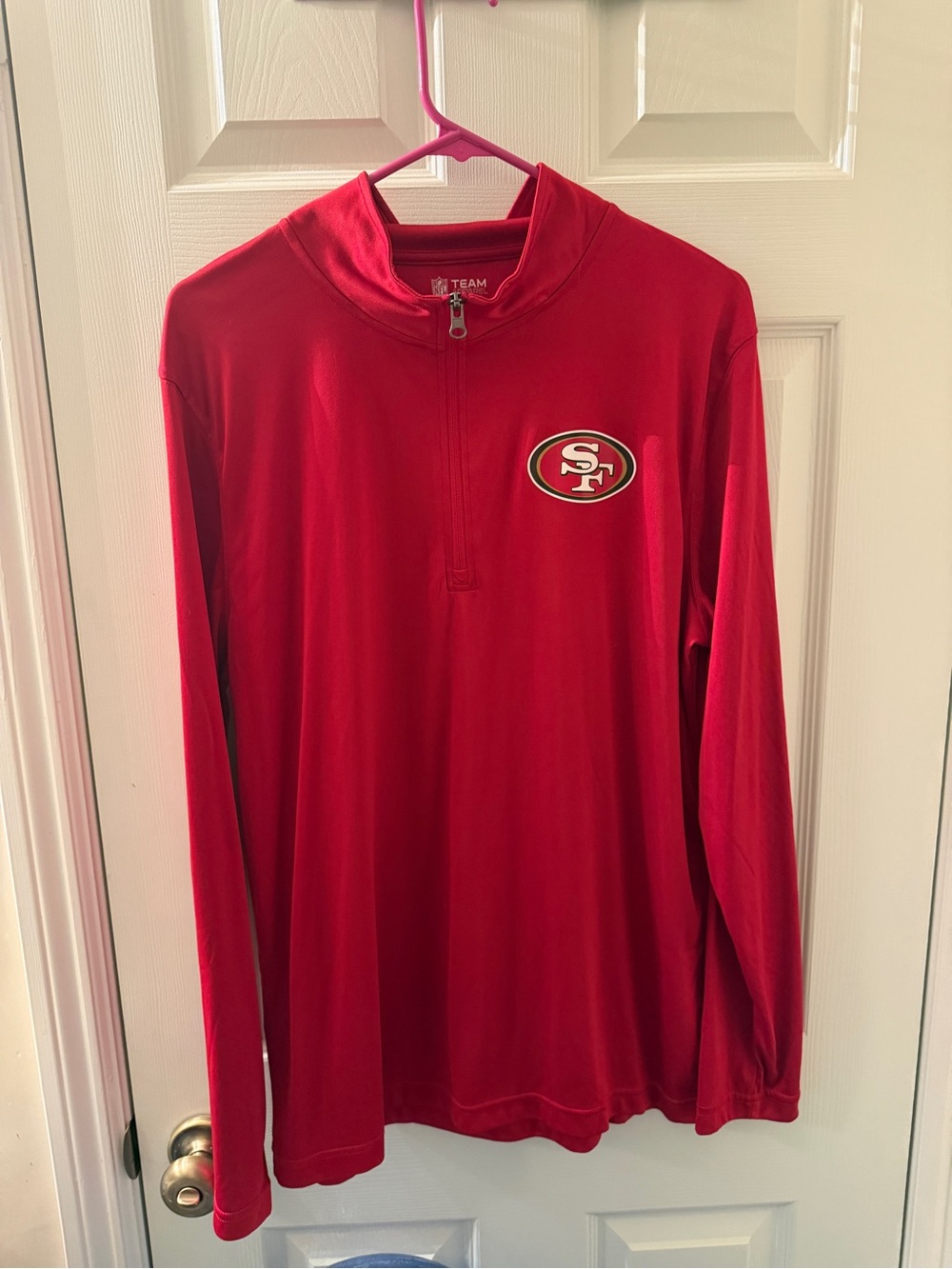 NFL Red San Francisco 49ers Zip-Up Pullover